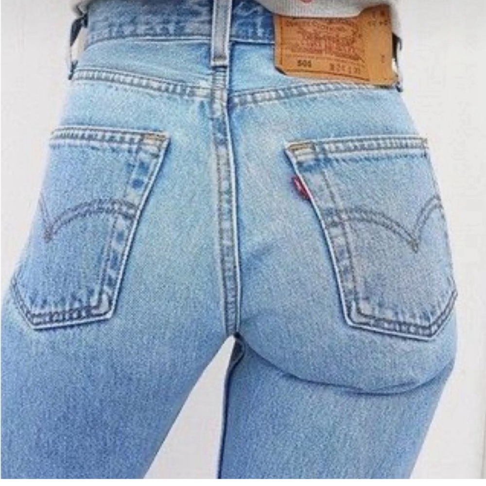 Vintage Real 501 LEVIS lighter wash distressed front button fly Favorite
